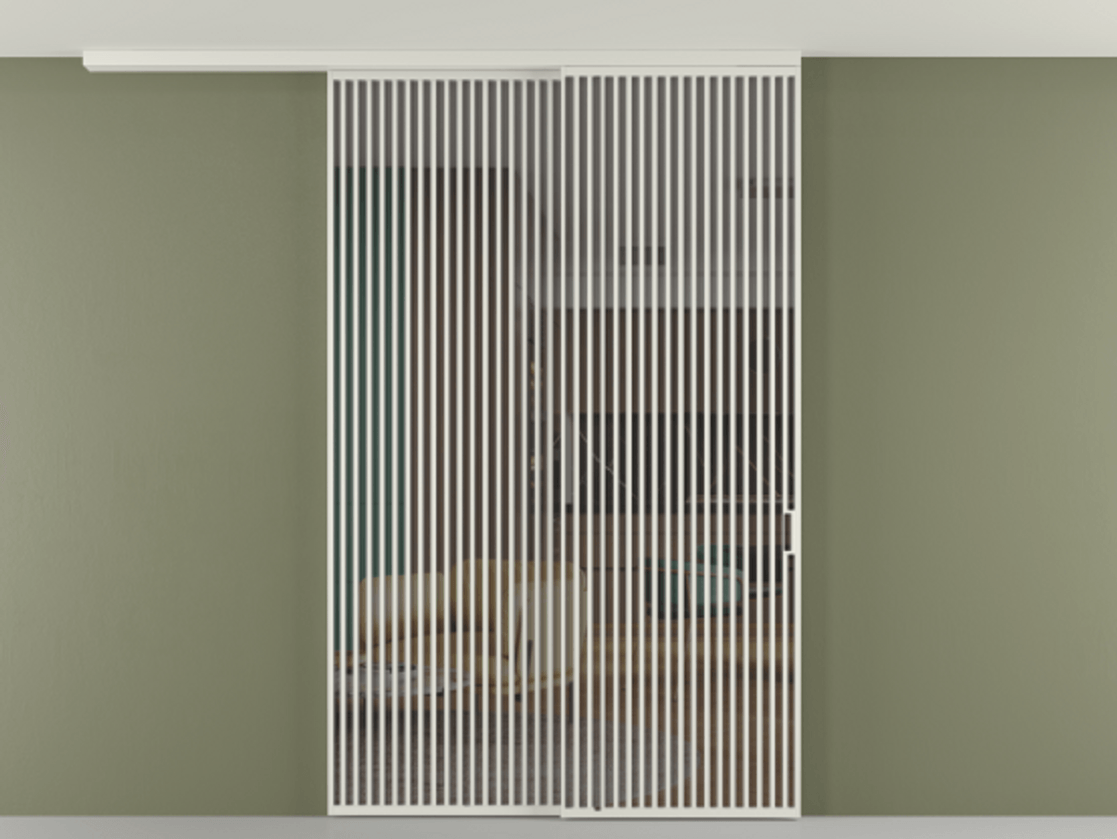 Перегородка Формато вдоль стены на потолок 2 створки с синхронным механизмом АЛПР 040.06 Алюминий серый Прозрачное серое стекло, триплекс. Цена 450456 ₽ 1. Полотно 2 шт. (800/2100 мм)
2. Комплект установки раздвижной системы
3. Базовый комплект фурнитуры
4.Ручка Рондо. Фабрика дверей Волховец 8 (800) 551 43 19 Перегородка Формато вдоль стены на потолок 2 створки с синхронным механизмом АЛПР 040.06 Алюминий серый Прозрачное серое стекло, триплекс Цена 450456 ₽ | Volhovec