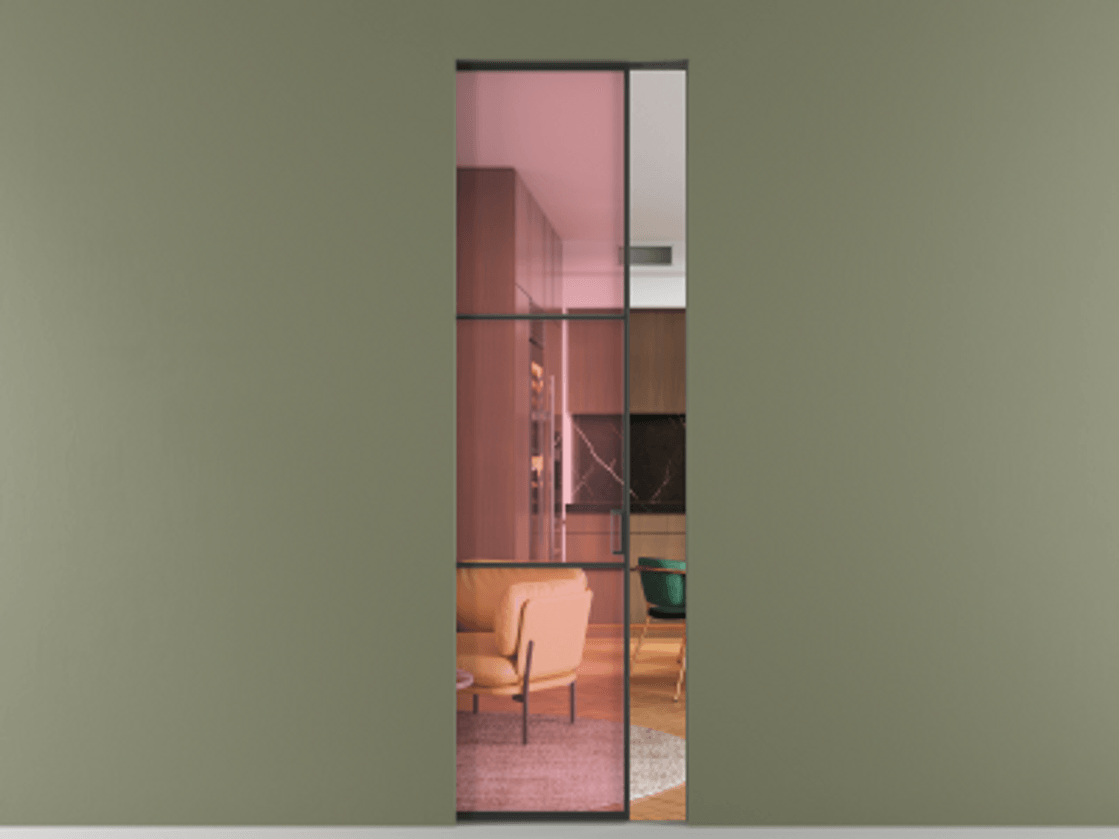 Перегородка Formato скрытый пенал 1 створка АЛПР 040.03 Алюминий Черный Прозрачное розовое стекло, триплекс. Цена 152500 ₽ . Фабрика дверей Волховец 8 (800) 551 43 19 Перегородка Formato скрытый пенал 1 створка АЛПР 040.03 Алюминий Черный Прозрачное розовое стекло, триплекс Цена 152500 ₽ | Volhovec