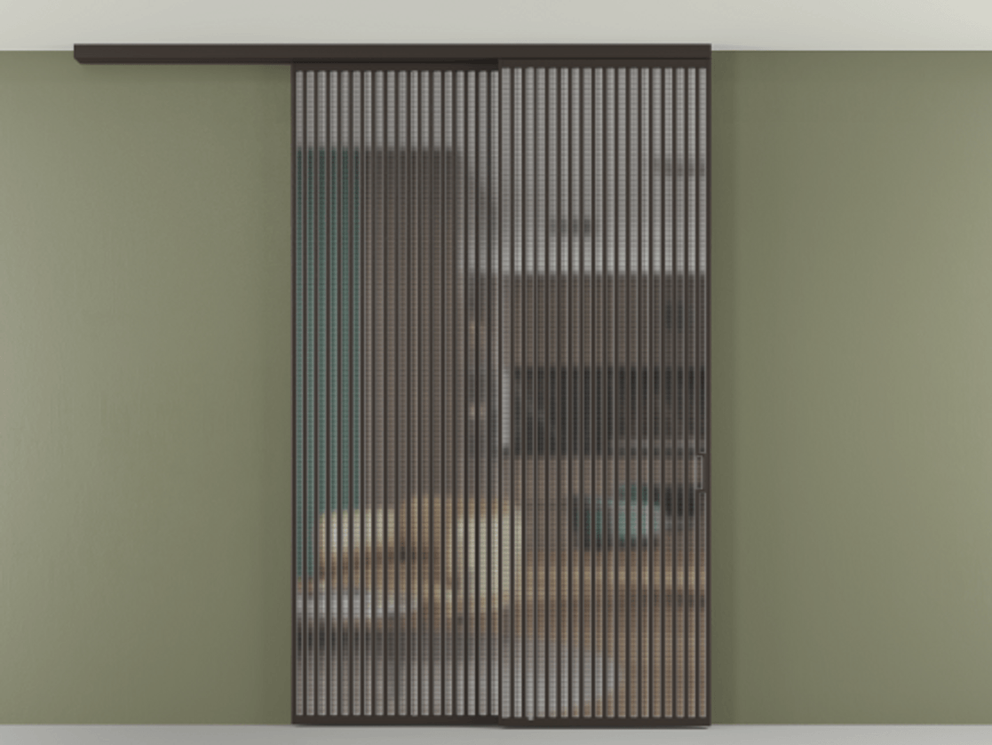 Перегородка Formato вдоль стены на потолок 2 створки с синхронным механизмом АЛПР 040.06 Алюминий антрацит Декоративное стекло с сеткой "Mesh silver", триплекс. Цена 463256 ₽ 1. Полотно 2 шт. (800/2100 мм)
2. Комплект установки раздвижной системы
3. Базовый комплект фурнитуры
4.Ручка RONDO
. Фабрика дверей Волховец 8 (800) 551 43 19 Перегородка Formato вдоль стены на потолок 2 створки с синхронным механизмом АЛПР 040.06 Алюминий антрацит Декоративное стекло с сеткой "Mesh silver", триплекс Цена 463256 ₽ | Volhovec