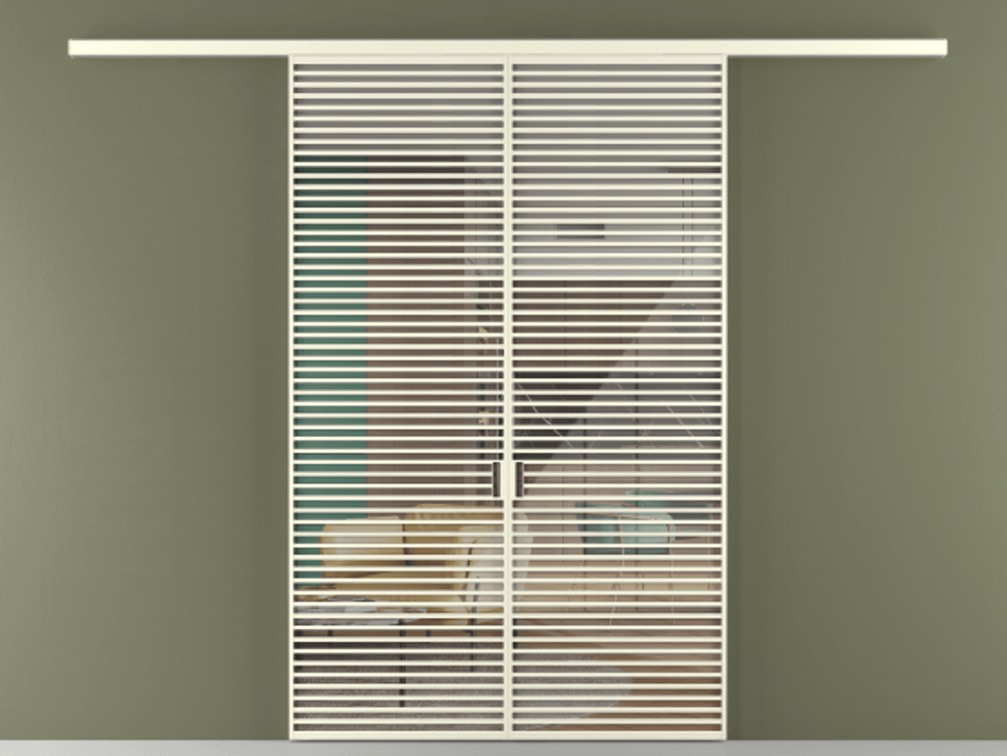 Перегородка Formato вдоль стены 2 створки АЛПР 040.07 Алюминий молочно-белый Рефлективное прозрачное стекло "Stopsol", калёное. Цена 445000 ₽ 1. Полотно 2 шт. (800/2100 мм)
2. Комплект установки раздвижной системы
3. Базовый комплект фурнитуры
4.Ручка RONDO
. Фабрика дверей Волховец 8 (800) 551 43 19 Перегородка Formato вдоль стены 2 створки АЛПР 040.07 Алюминий молочно-белый Рефлективное прозрачное стекло "Stopsol", калёное Цена 445000 ₽ | Volhovec