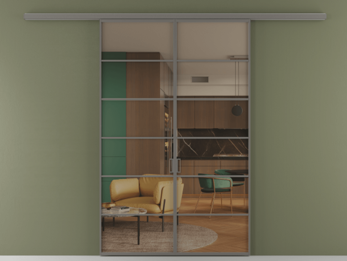 Перегородка Formato вдоль стены 2 створки АЛПР 040.04 Алюминий классический серый Прозрачное бронзовое стекло, триплекс. Цена 1676560 AMD 1. Полотно 2 шт. (800/2100 мм)
2. Комплект установки раздвижной системы
3. Базовый комплект фурнитуры
4.Ручка RONDO
. Фабрика дверей Волховец 8 (800) 551 43 19 Перегородка Formato вдоль стены 2 створки АЛПР 040.04 Алюминий классический серый Прозрачное бронзовое стекло, триплекс Цена 1676560 AMD | Volhovec