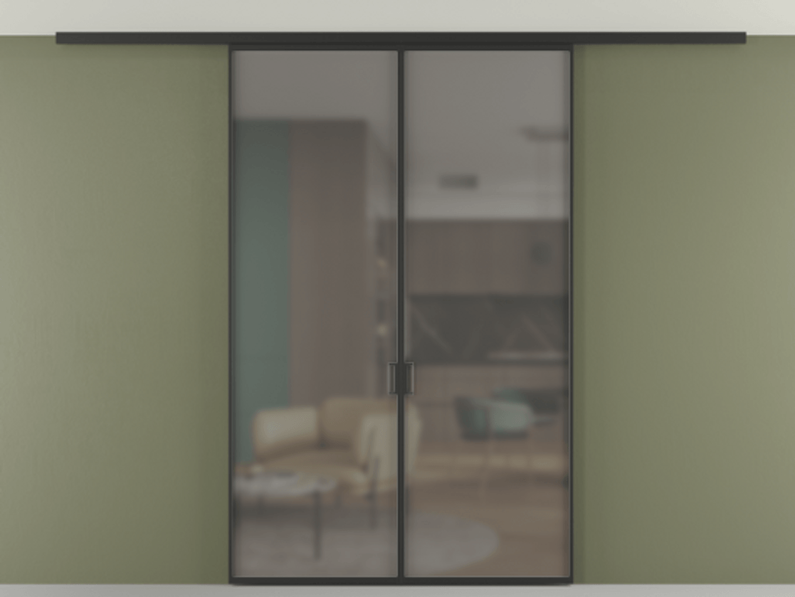 Перегородка Formato вдоль стены на потолок двустворчатая АЛПР 040.01 Алюминий Черный Сатинированное серое стекло, триплекс, 6 мм. Скрытый короб ЧЕР Цена 195500 ₽ 1. Полотно 2 шт. (800/2100 мм)
2. Комплект установки раздвижной системы
3. Базовый комплект фурнитуры
4.Ручка RONDO
. Фабрика дверей Волховец 8 (800) 551 43 19 Перегородка Formato вдоль стены на потолок двустворчатая АЛПР 040.01 Алюминий Черный Сатинированное серое стекло, триплекс, 6 мм Цена 195500 ₽ | Volhovec