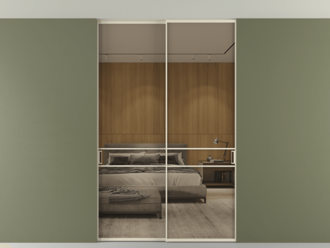 Перегородка Формато внутри проёма скрытое крепление в потолок 2 створки АЛПР 040.02 Алюминий бежево-серый Рефлективное бронзовое стекло "Стопсол", калёное. Цена 305520 ₽ 1. Полотно 2 шт. (800/2100 мм)
2. Комплект установки раздвижной системы
3. Базовый комплект фурнитуры
4. Ручка Рондо. Фабрика дверей Волховец 8 (800) 551 43 19 Перегородка Формато внутри проёма скрытое крепление в потолок 2 створки АЛПР 040.02 Алюминий бежево-серый Рефлективное бронзовое стекло "Стопсол", калёное Цена 305520 ₽ | Volhovec