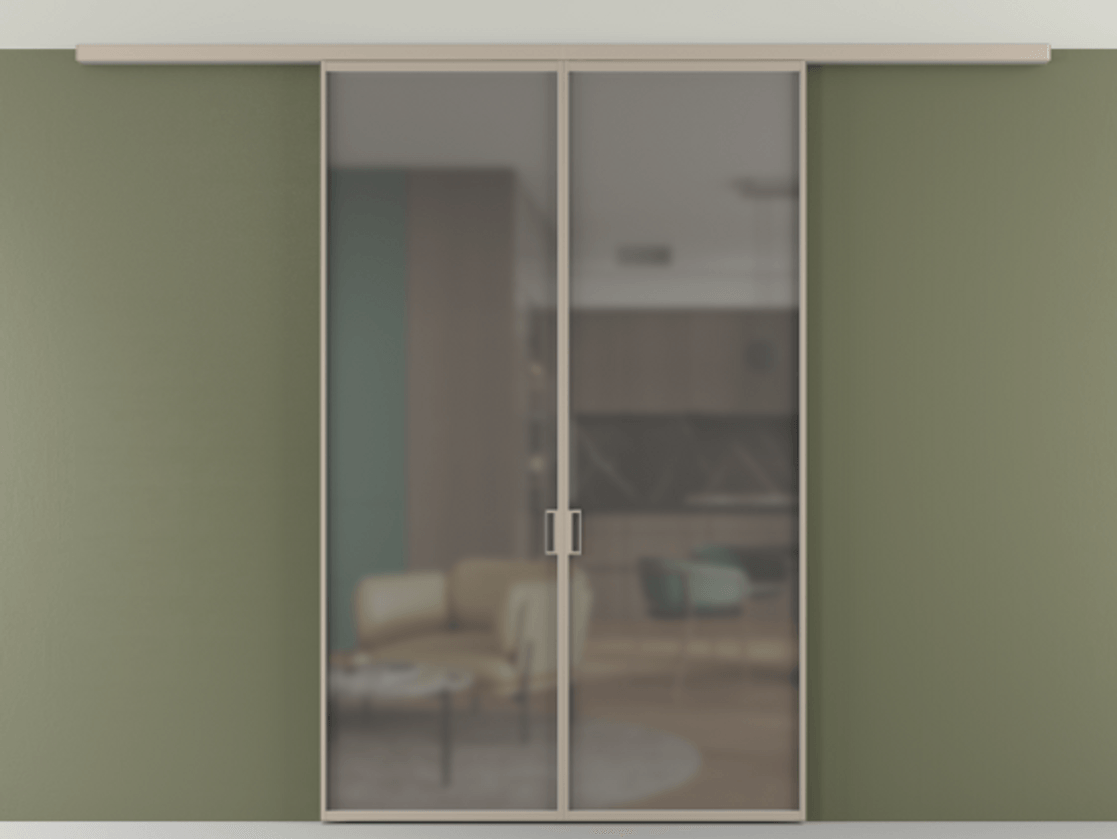 Перегородка Формато вдоль стены на потолок 2 створки АЛПР 040.01 Алюминий бисквитный Сатинированное серое стекло, триплекс. Цена 177705 ₽ 1. Полотно 2 шт. (800/2100 мм)
2. Комплект установки раздвижной системы
3. Базовый комплект фурнитуры
4.Ручка Рондо. Фабрика дверей Волховец 8 (800) 551 43 19 Перегородка Формато вдоль стены на потолок 2 створки АЛПР 040.01 Алюминий бисквитный Сатинированное серое стекло, триплекс Цена 177705 ₽ | Volhovec