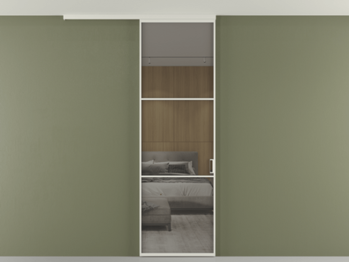 Перегородка Formato вдоль стены на потолок одностворчатая АЛПР 040.03 Алюминий Белый Рефлективное серое стекло "Stopsol", калёное, 6 мм. Скрытый короб БЕЛ Цена 125770 ₽ 1. Полотно 2 шт. (800/2100 мм)
2. Комплект установки раздвижной системы
3. Базовый комплект фурнитуры
4.Ручка RONDO
. Фабрика дверей Волховец 8 (800) 551 43 19 Перегородка Formato вдоль стены на потолок одностворчатая АЛПР 040.03 Алюминий Белый Рефлективное серое стекло "Stopsol", калёное, 6 мм Цена 125770 ₽ | Volhovec