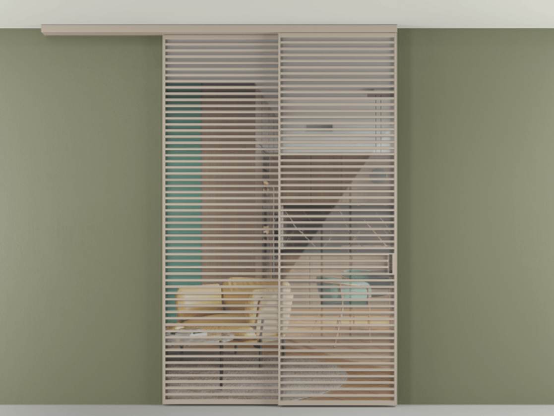 Перегородка Формато вдоль стены на потолок 2 створки с синхронным механизмом АЛПР 040.07 Алюминий бисквитный Рефлективное прозрачное стекло "Стопсол", калёное. Цена 463256 ₽ 1. Полотно 2 шт. (800/2100 мм)
2. Комплект установки раздвижной системы
3. Базовый комплект фурнитуры
4.Ручка Рондо. Фабрика дверей Волховец 8 (800) 551 43 19 Перегородка Формато вдоль стены на потолок 2 створки с синхронным механизмом АЛПР 040.07 Алюминий бисквитный Рефлективное прозрачное стекло "Стопсол", калёное Цена 463256 ₽ | Volhovec