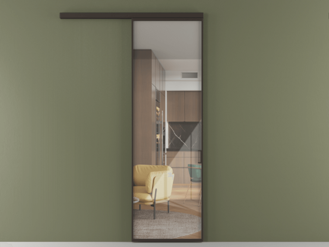 Перегородка Формато вдоль стены 1 створка АЛПР 040.01 Алюминий антрацит Рефлективное прозрачное стекло "Стопсол", калёное. Цена 108160 ₽ 1. Полотно (800/2100 мм)
2. Комплект установки раздвижной системы
3. Базовый комплект фурнитуры
4.Ручка Рондо. Фабрика дверей Волховец 8 (800) 551 43 19 Перегородка Формато вдоль стены 1 створка АЛПР 040.01 Алюминий антрацит Рефлективное прозрачное стекло "Стопсол", калёное Цена 108160 ₽ | Volhovec