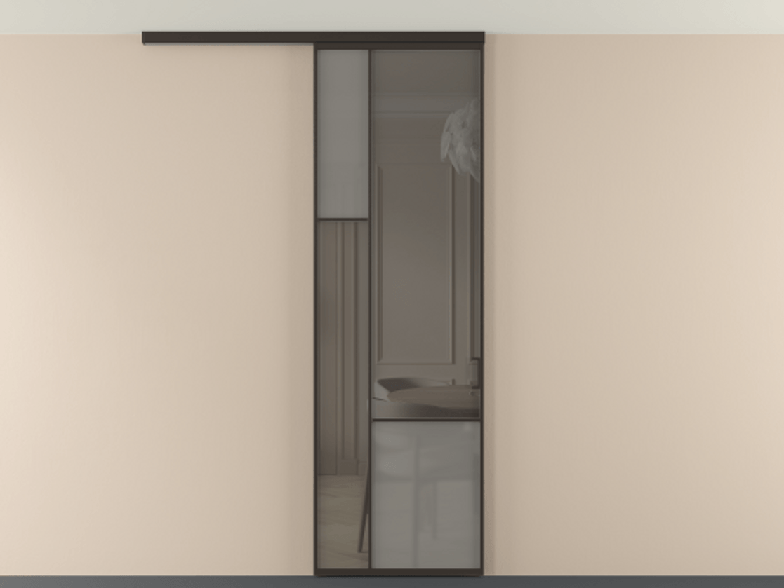 Перегородка Мозаик вдоль стены на потолок 1 створка АЛПР 041.13 Алюминий антрацит Сатинированное серое стекло, триплекс, 6 мм + Прозрачное серое стекло, триплекс. Цена 135040 ₽ . Фабрика дверей Волховец 8 (800) 551 43 19 Перегородка Мозаик вдоль стены на потолок 1 створка АЛПР 041.13 Алюминий антрацит Сатинированное серое стекло, триплекс, 6 мм + Прозрачное серое стекло, триплекс Цена 135040 ₽ | Volhovec