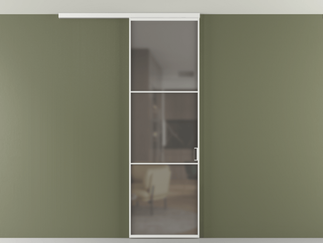 Перегородка Формато вдоль стены на потолок 1 створка АЛПР 040.03 Алюминий белоснежный Сатинированное серое стекло, триплекс. Цена 100988 ₽ 1. Полотно 2 шт. (800/2100 мм)
2. Комплект установки раздвижной системы
3. Базовый комплект фурнитуры
4.Ручка Рондо. Фабрика дверей Волховец 8 (800) 551 43 19 Перегородка Формато вдоль стены на потолок 1 створка АЛПР 040.03 Алюминий белоснежный Сатинированное серое стекло, триплекс Цена 100988 ₽ | Volhovec