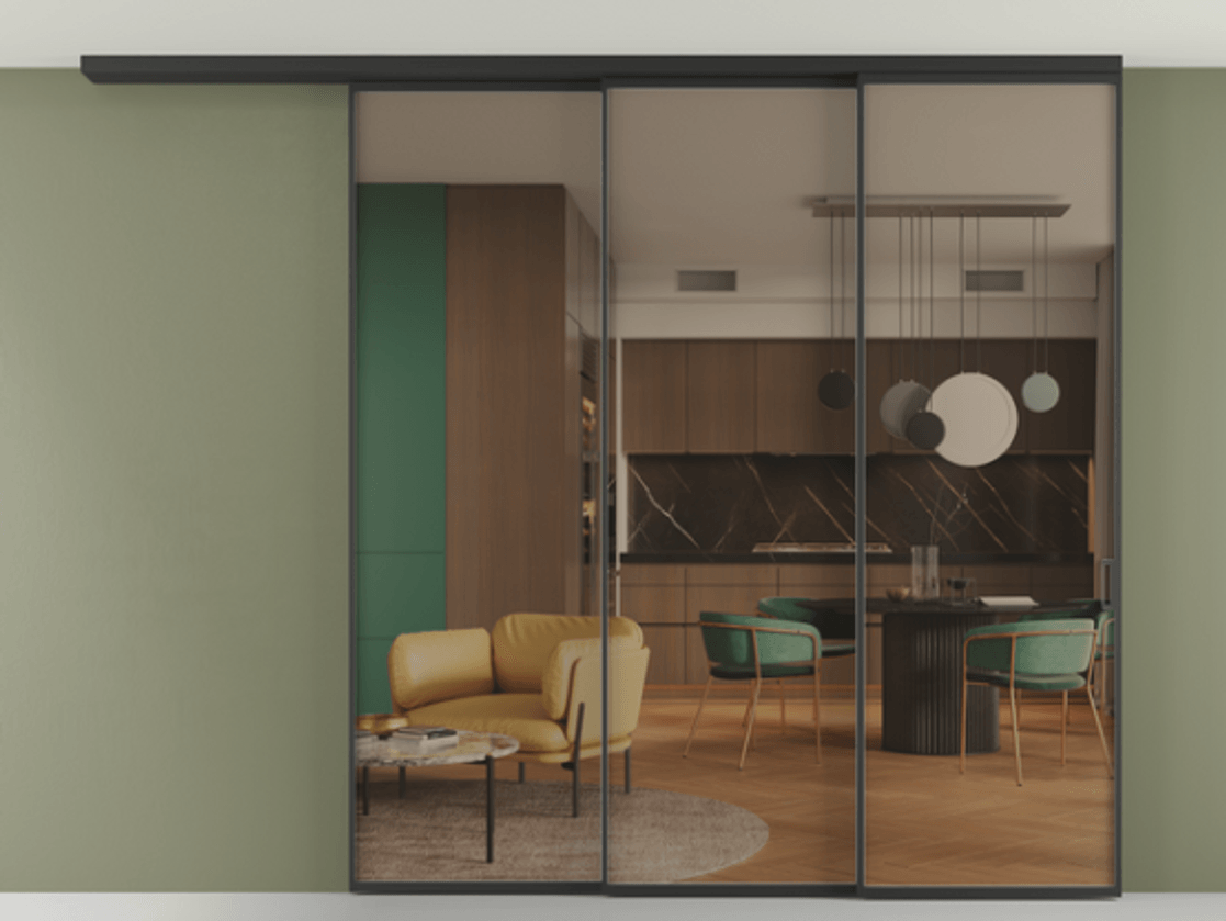 Перегородка Formato вдоль стены на потолок телескопик синхро 3 АЛПР 040.01 Алюминий Черный Прозрачное бронзовое стекло, триплекс. Скрытый короб ЧЕР Цена 363632 ₽ 1. Полотно 2 шт. (800/2100 мм)
2. Комплект установки раздвижной системы
3. Базовый комплект фурнитуры
4.Ручка RONDO
. Фабрика дверей Волховец 8 (800) 551 43 19 Перегородка Formato вдоль стены на потолок телескопик синхро 3 АЛПР 040.01 Алюминий Черный Прозрачное бронзовое стекло, триплекс Цена 363632 ₽ | Volhovec