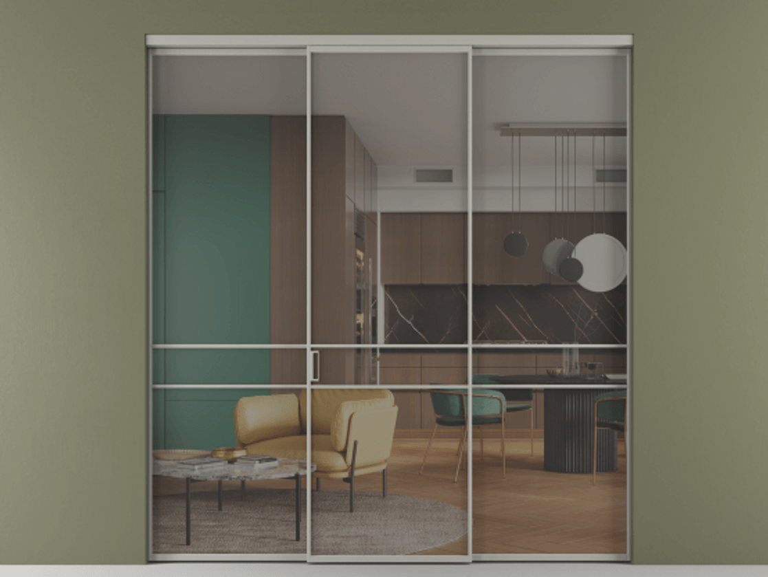 Перегородка Формато внутри проёма 3 створки АЛПР 040.02 Алюминий нейтральный серый Прозрачное серое стекло, триплекс. Цена 237275 ₽ 1. Полотно 3 шт. (800/2100 мм)
2. Комплект установки раздвижной системы
3. Базовый комплект фурнитуры
4.Ручка Рондо. Фабрика дверей Волховец 8 (800) 551 43 19 Перегородка Формато внутри проёма 3 створки АЛПР 040.02 Алюминий нейтральный серый Прозрачное серое стекло, триплекс Цена 237275 ₽ | Volhovec