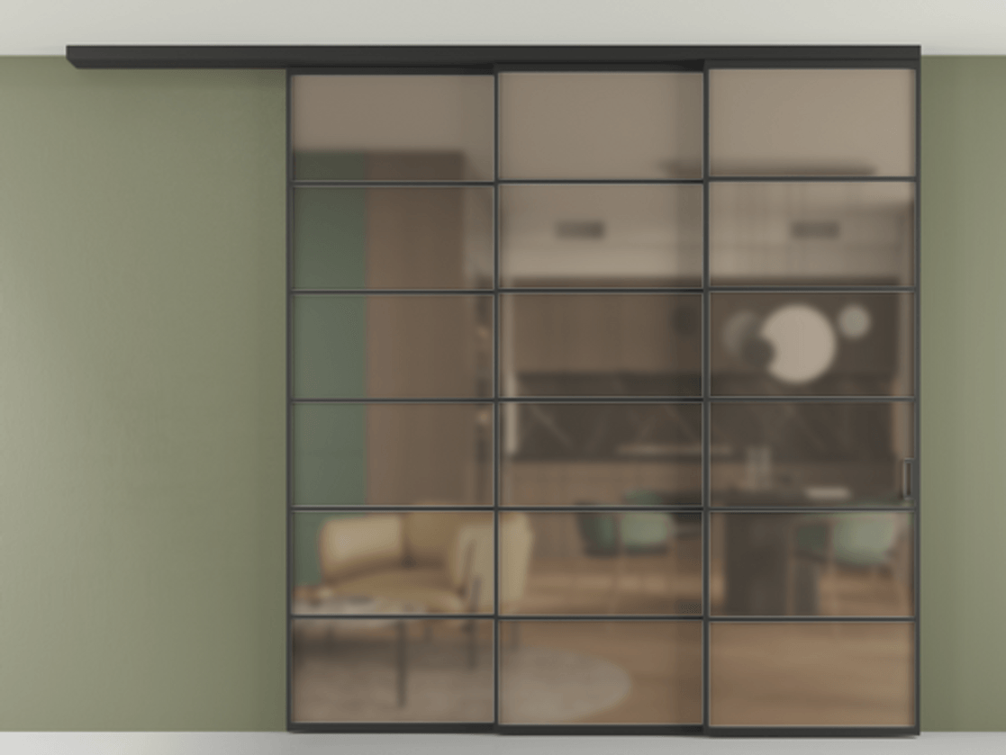 Перегородка Formato вдоль стены на потолок телескопик синхро 3 АЛПР 040.04 Алюминий Черный Сатинированное бронзовое стекло, триплекс, 6 мм. Скрытый короб ЧЕР Цена 423320 ₽ 1. Полотно 2 шт. (800/2100 мм)
2. Комплект установки раздвижной системы
3. Базовый комплект фурнитуры
4.Ручка RONDO
. Фабрика дверей Волховец 8 (800) 551 43 19 Перегородка Formato вдоль стены на потолок телескопик синхро 3 АЛПР 040.04 Алюминий Черный Сатинированное бронзовое стекло, триплекс, 6 мм Цена 423320 ₽ | Volhovec