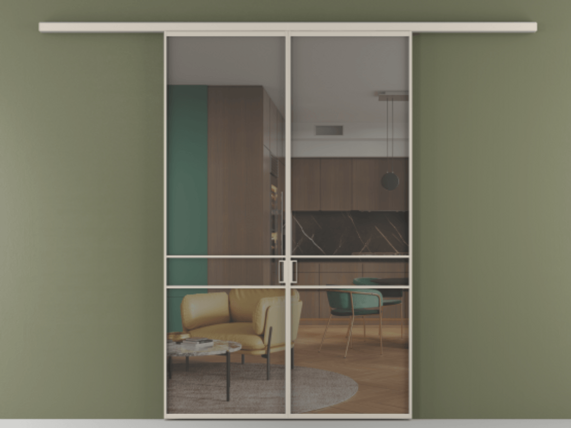 Перегородка Formato вдоль стены 2 створки АЛПР 040.02 Алюминий светло-бежевый Прозрачное серое стекло, триплекс. Цена 233000 ₽ 1. Полотно 2 шт. (800/2100 мм)
2. Комплект установки раздвижной системы
3. Базовый комплект фурнитуры
4.Ручка RONDO
. Фабрика дверей Волховец 8 (800) 551 43 19 Перегородка Formato вдоль стены 2 створки АЛПР 040.02 Алюминий светло-бежевый Прозрачное серое стекло, триплекс Цена 233000 ₽ | Volhovec