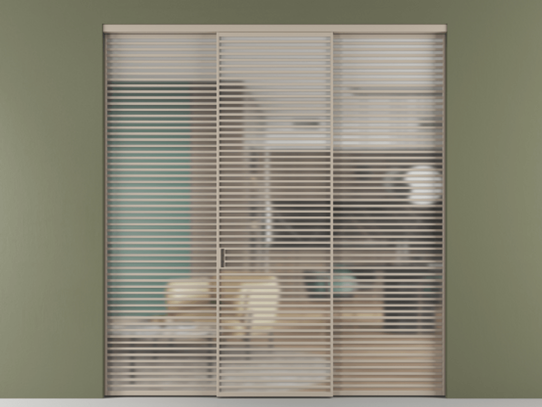 Перегородка Formato внутри проёма 3 створки АЛПР 040.07 Алюминий бисквитный Сатинированное стекло "Matelux Crystal Vision", калёное, матовое, каленое 6 мм. Цена 890490 сом 1. Полотно 3 шт. (800/2100 мм)
2. Комплект установки раздвижной системы
3. Базовый комплект фурнитуры
4.Ручка RONDO. Фабрика дверей Волховец 8 (800) 551 43 19 Перегородка Formato внутри проёма 3 створки АЛПР 040.07 Алюминий бисквитный Сатинированное стекло "Matelux Crystal Vision", калёное, матовое, каленое 6 мм Цена 890490 сом | Volhovec