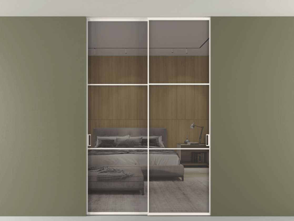 Перегородка Формато внутри проёма скрытое крепление в потолок 2 створки АЛПР 040.03 Алюминий пудровый белый Рефлективное серое стекло "Стопсол", калёное. Цена 366620 ₽ 1. Полотно 2 шт. (800/2100 мм)
2. Комплект установки раздвижной системы
3. Базовый комплект фурнитуры
4. Ручка Рондо. Фабрика дверей Волховец 8 (800) 551 43 19 Перегородка Формато внутри проёма скрытое крепление в потолок 2 створки АЛПР 040.03 Алюминий пудровый белый Рефлективное серое стекло "Стопсол", калёное Цена 366620 ₽ | Volhovec