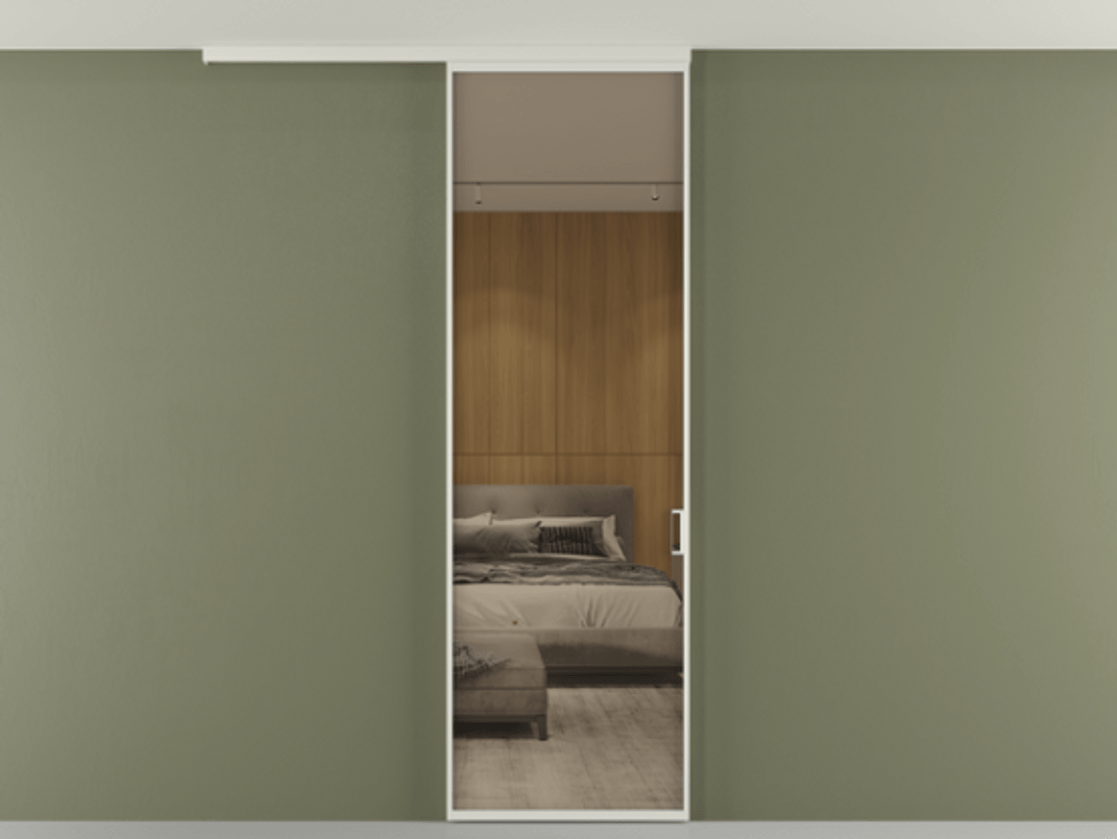 Перегородка Formato вдоль стены на потолок одностворчатая АЛПР 040.01 Алюминий Белый Рефлективное бронзовое стекло "Stopsol", калёное, 6 мм. Скрытый короб БЕЛ Цена 108950 ₽ 1. Полотно 2 шт. (800/2100 мм)
2. Комплект установки раздвижной системы
3. Базовый комплект фурнитуры
4.Ручка RONDO
. Фабрика дверей Волховец 8 (800) 551 43 19 Перегородка Formato вдоль стены на потолок одностворчатая АЛПР 040.01 Алюминий Белый Рефлективное бронзовое стекло "Stopsol", калёное, 6 мм Цена 108950 ₽ | Volhovec