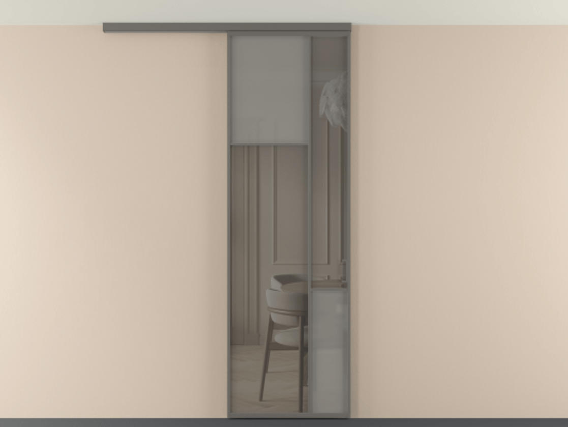 Перегородка Мозаик вдоль стены на потолок 1 створка АЛПР 041.10 Алюминий классический серый Сатинированное серое стекло, триплекс, 6 мм + Прозрачное серое стекло, триплекс. Цена 135040 ₽ . Фабрика дверей Волховец 8 (800) 551 43 19 Перегородка Мозаик вдоль стены на потолок 1 створка АЛПР 041.10 Алюминий классический серый Сатинированное серое стекло, триплекс, 6 мм + Прозрачное серое стекло, триплекс Цена 135040 ₽ | Volhovec