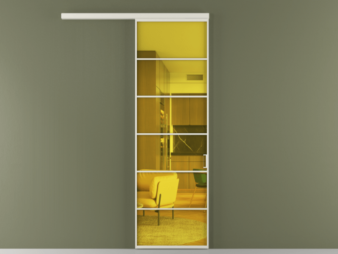 Перегородка Формато вдоль стены 1 створка АЛПР 040.04 Алюминий Белый Прозрачное жёлтое стекло, триплекс. Скрытый короб БЕЛ Цена 107820 ₽ 1. Полотно (800/2100 мм)
2. Комплект установки раздвижной системы
3. Базовый комплект фурнитуры
4.Ручка Рондо. Фабрика дверей Волховец 8 (800) 551 43 19 Перегородка Формато вдоль стены 1 створка АЛПР 040.04 Алюминий Белый Прозрачное жёлтое стекло, триплекс Цена 107820 ₽ | Volhovec