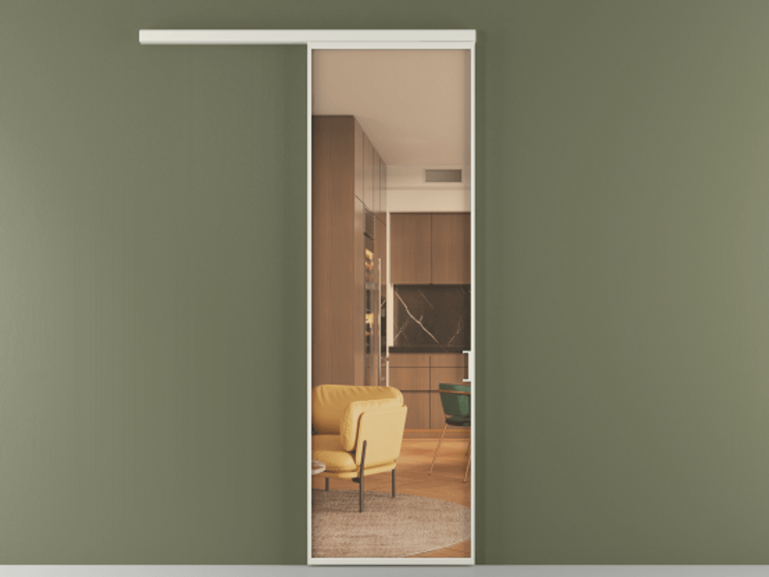 Перегородка Формато вдоль стены 1 створка АЛПР 040.01 Алюминий Белый Прозрачное оранжевое стекло, триплекс. Скрытый короб БЕЛ Цена 97740 ₽ 1. Полотно (800/2100 мм)
2. Комплект установки раздвижной системы
3. Базовый комплект фурнитуры
4.Ручка Рондо. Фабрика дверей Волховец 8 (800) 551 43 19 Перегородка Формато вдоль стены 1 створка АЛПР 040.01 Алюминий Белый Прозрачное оранжевое стекло, триплекс Цена 97740 ₽ | Volhovec