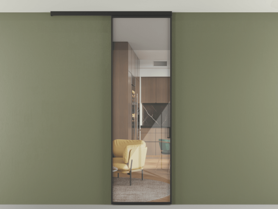 Перегородка Formato вдоль стены на потолок 1 створка АЛПР 040.01 Алюминий Черный Рефлективное прозрачное стекло "Stopsol", калёное. Скрытый короб ЧЕР Цена 115130 ₽ 1. Полотно 2 шт. (800/2100 мм)
2. Комплект установки раздвижной системы
3. Базовый комплект фурнитуры
4.Ручка RONDO
. Фабрика дверей Волховец 8 (800) 551 43 19 Перегородка Formato вдоль стены на потолок 1 створка АЛПР 040.01 Алюминий Черный Рефлективное прозрачное стекло "Stopsol", калёное Цена 115130 ₽ | Volhovec