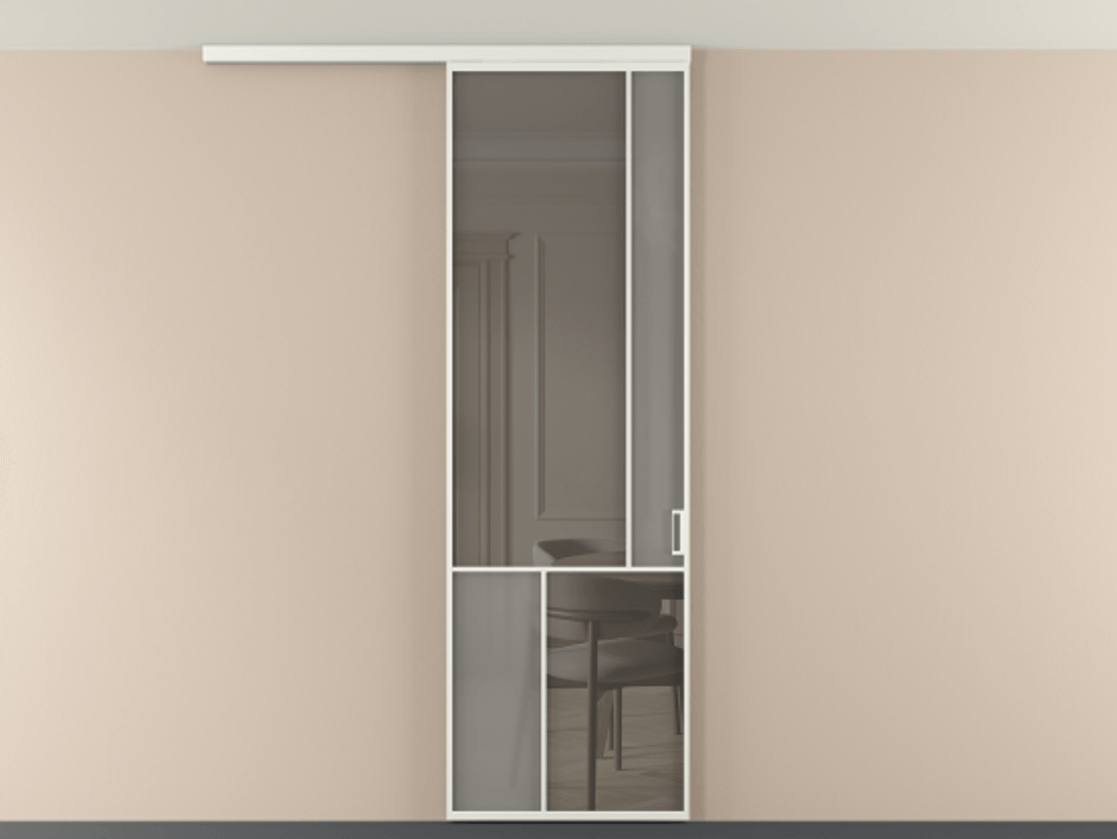 Перегородка Мозаик вдоль стены на потолок 1 створка АЛПР 041.21 Алюминий светло-серый Сатинированное серое стекло, триплекс, 6 мм + Прозрачное серое стекло, триплекс. Цена 135040 ₽ . Фабрика дверей Волховец 8 (800) 551 43 19 Перегородка Мозаик вдоль стены на потолок 1 створка АЛПР 041.21 Алюминий светло-серый Сатинированное серое стекло, триплекс, 6 мм + Прозрачное серое стекло, триплекс Цена 135040 ₽ | Volhovec