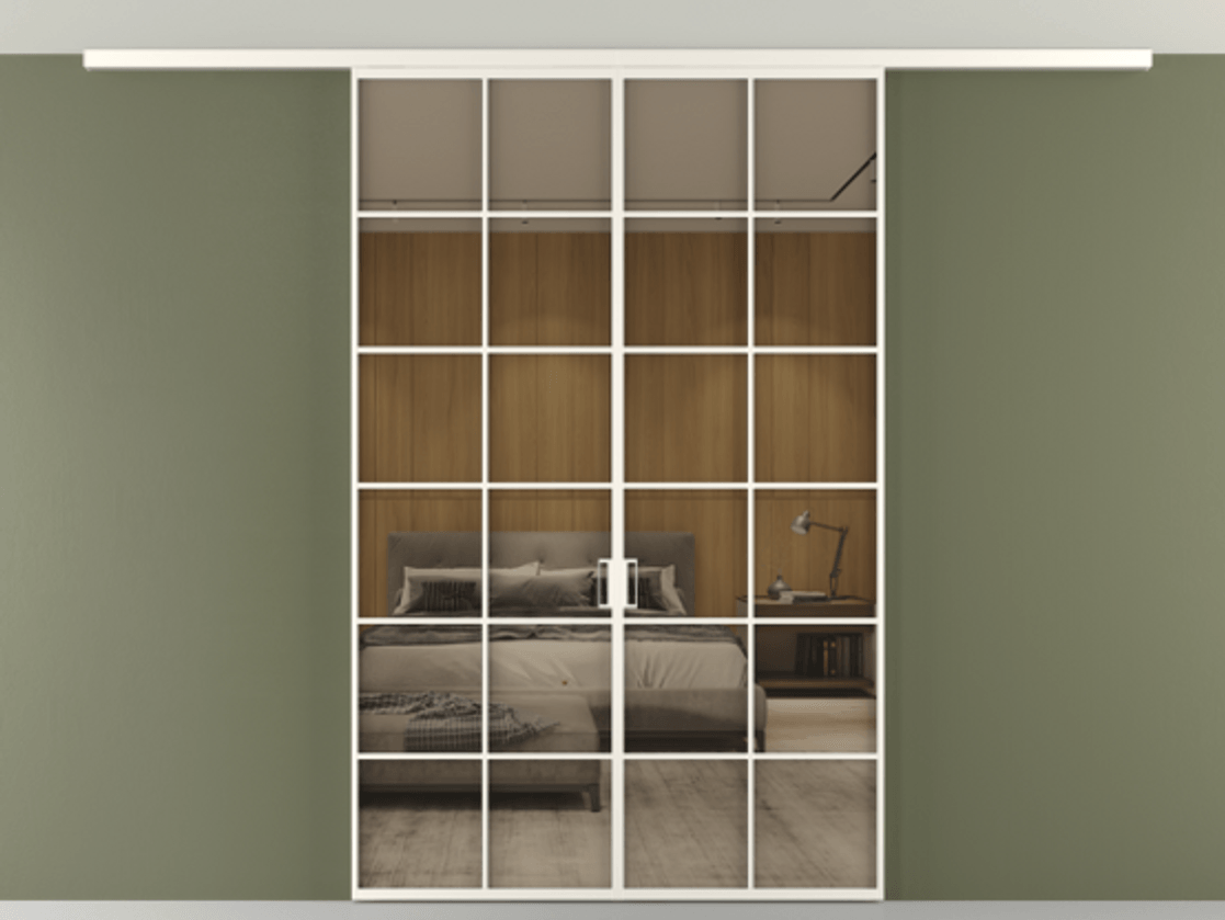 Перегородка Формато вдоль стены на потолок 2 створки АЛПР 040.05 Алюминий пудровый белый Рефлективное бронзовое стекло "Стопсол", калёное. Цена 261080 ₽ 1. Полотно 2 шт. (800/2100 мм)
2. Комплект установки раздвижной системы
3. Базовый комплект фурнитуры
4.Ручка Рондо. Фабрика дверей Волховец 8 (800) 551 43 19 Перегородка Формато вдоль стены на потолок 2 створки АЛПР 040.05 Алюминий пудровый белый Рефлективное бронзовое стекло "Стопсол", калёное Цена 261080 ₽ | Volhovec