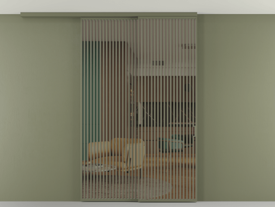 Перегородка Формато вдоль стены на потолок 2 створки с синхронным механизмом АЛПР 040.06 Алюминий оливковый тёмный Прозрачное бронзовое стекло, триплекс. Цена 450456 ₽ 1. Полотно 2 шт. (800/2100 мм)
2. Комплект установки раздвижной системы
3. Базовый комплект фурнитуры
4.Ручка Рондо. Фабрика дверей Волховец 8 (800) 551 43 19 Перегородка Формато вдоль стены на потолок 2 створки с синхронным механизмом АЛПР 040.06 Алюминий оливковый тёмный Прозрачное бронзовое стекло, триплекс Цена 450456 ₽ | Volhovec