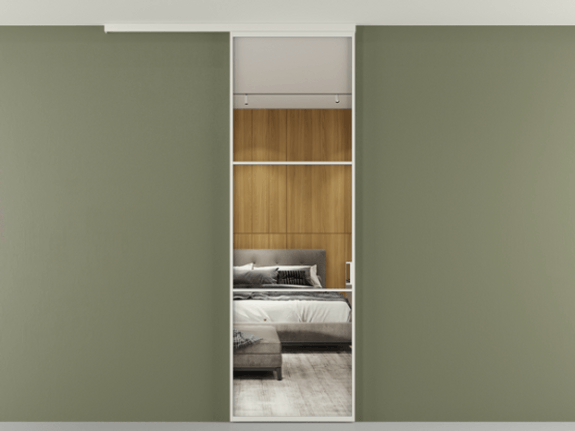 Перегородка Formato вдоль стены на потолок одностворчатая АЛПР 040.03 Алюминий Белый Двустороннее зеркало, триплекс 6 мм, триплекс 6 мм. Скрытый короб БЕЛ Цена 106340 ₽ 1. Полотно 2 шт. (800/2100 мм)
2. Комплект установки раздвижной системы
3. Базовый комплект фурнитуры
4.Ручка RONDO
. Фабрика дверей Волховец 8 (800) 551 43 19 Перегородка Formato вдоль стены на потолок одностворчатая АЛПР 040.03 Алюминий Белый Двустороннее зеркало, триплекс 6 мм, триплекс 6 мм Цена 106340 ₽ | Volhovec