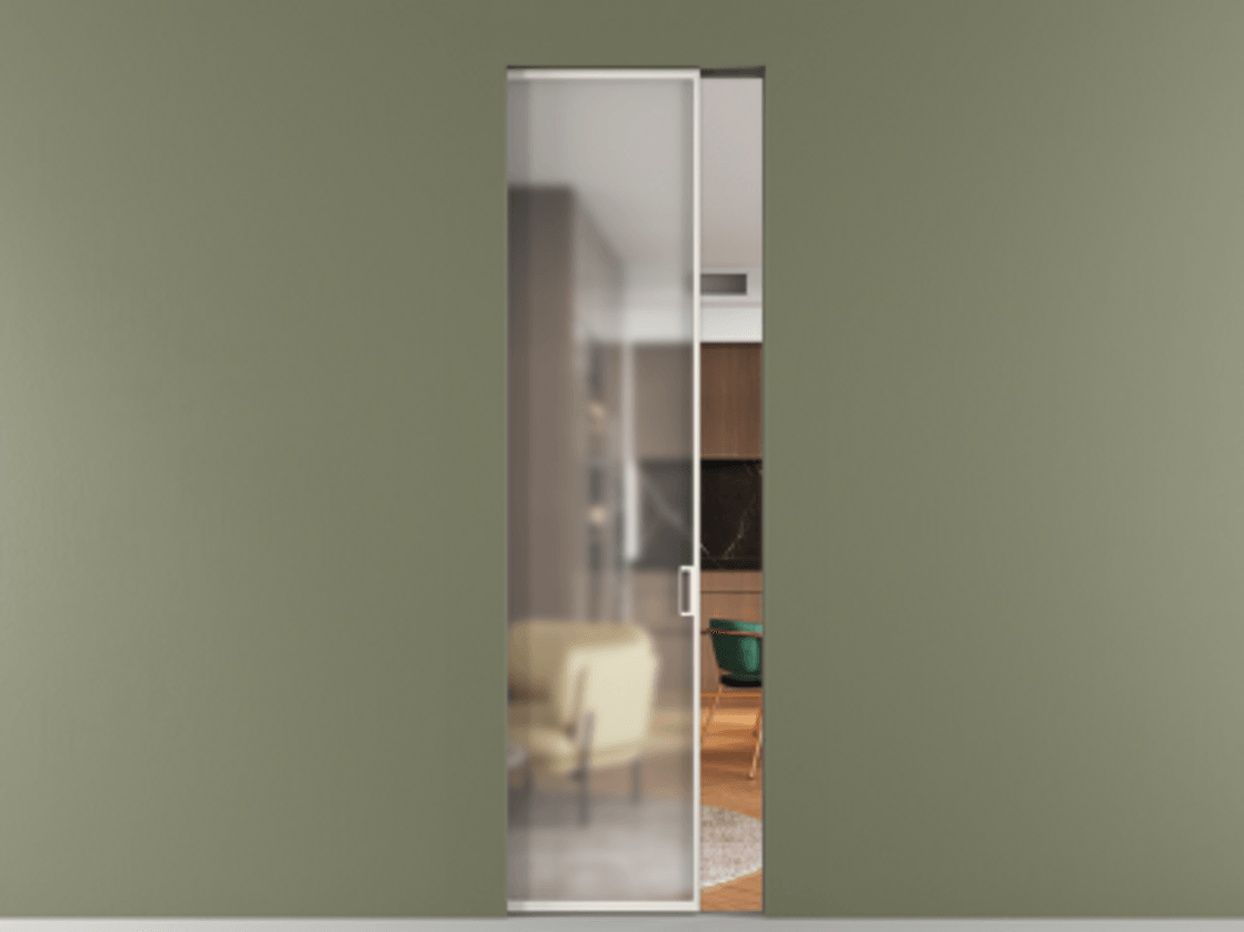 Перегородка Formato скрытый пенал 1 створка АЛПР 040.01 Алюминий пудровый белый Сатинированное стекло "Matelux Crystal Vision", калёное, матовое, каленое 6 мм. Цена 173000 ₽ . Фабрика дверей Волховец 8 (800) 551 43 19 Перегородка Formato скрытый пенал 1 створка АЛПР 040.01 Алюминий пудровый белый Сатинированное стекло "Matelux Crystal Vision", калёное, матовое, каленое 6 мм Цена 173000 ₽ | Volhovec