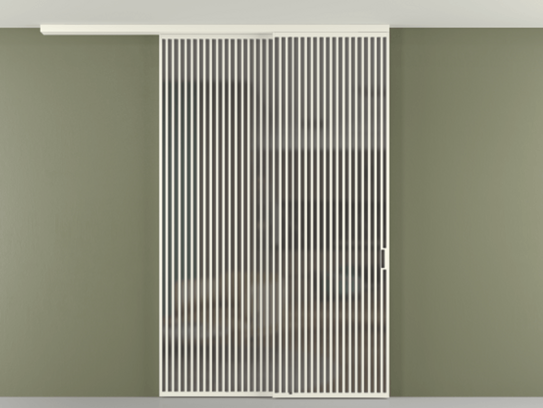 Перегородка Формато вдоль стены на потолок 2 створки с синхронным механизмом АЛПР 040.06 Алюминий жемчужный Сатинированное серое стекло, триплекс. Цена 450456 ₽ 1. Полотно 2 шт. (800/2100 мм)
2. Комплект установки раздвижной системы
3. Базовый комплект фурнитуры
4.Ручка Рондо. Фабрика дверей Волховец 8 (800) 551 43 19 Перегородка Формато вдоль стены на потолок 2 створки с синхронным механизмом АЛПР 040.06 Алюминий жемчужный Сатинированное серое стекло, триплекс Цена 450456 ₽ | Volhovec