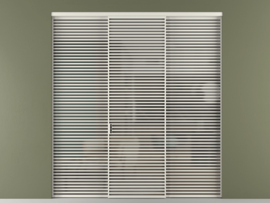 Перегородка Формато внутри проёма 3 створки АЛПР 040.07 Алюминий Белый Сатинированное серое стекло, триплекс. Скрытый короб БЕЛ Цена 437900 ₽ 1. Полотно 3 шт. (800/2100 мм)
2. Комплект установки раздвижной системы
3. Базовый комплект фурнитуры
4.Ручка Рондо. Фабрика дверей Волховец 8 (800) 551 43 19 Перегородка Формато внутри проёма 3 створки АЛПР 040.07 Алюминий Белый Сатинированное серое стекло, триплекс Цена 437900 ₽ | Volhovec