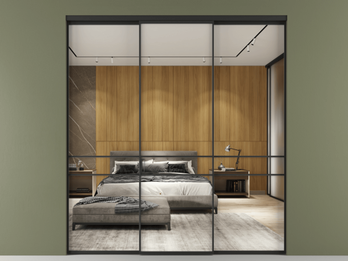 Перегородка Формато внутри проёма 3 створки АЛПР 040.02 Алюминий Черный Двустороннее зеркало, триплекс , триплекс 6 мм. Скрытый короб ЧЕР Цена 227975 ₽ 1. Полотно 3 шт. (800/2100 мм)
2. Комплект установки раздвижной системы
3. Базовый комплект фурнитуры
4.Ручка Рондо. Фабрика дверей Волховец 8 (800) 551 43 19 Перегородка Формато внутри проёма 3 створки АЛПР 040.02 Алюминий Черный Двустороннее зеркало, триплекс , триплекс 6 мм Цена 227975 ₽ | Volhovec