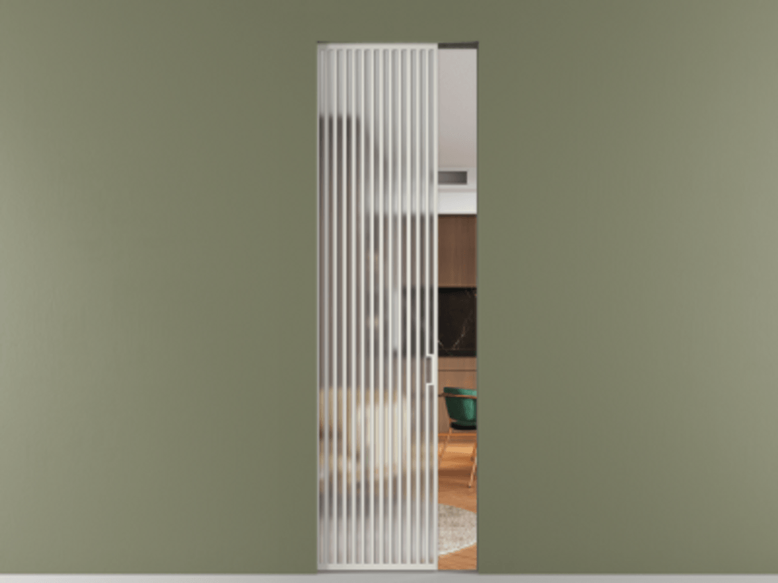 Перегородка Формато скрытый пенал 1 створка АЛПР 040.06 Алюминий Белый Сатинированное стекло "Мателюкс Кристал Вижн", калёное, матовое, каленое 6 мм. Цена 233540 ₽ . Фабрика дверей Волховец 8 (800) 551 43 19 Перегородка Формато скрытый пенал 1 створка АЛПР 040.06 Алюминий Белый Сатинированное стекло "Мателюкс Кристал Вижн", калёное, матовое, каленое 6 мм Цена 233540 ₽ | Volhovec