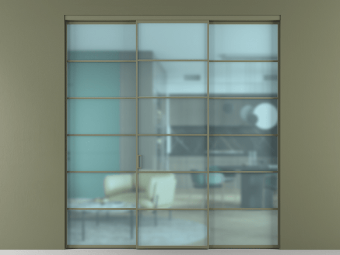 Перегородка Formato внутри проёма 3 створки АЛПР 040.04 Алюминий оливковый тёмный Сатинированное голубое стекло, триплекс. Цена 254825 ₽ 1. Полотно 3 шт. (800/2100 мм)
2. Комплект установки раздвижной системы
3. Базовый комплект фурнитуры
4.Ручка RONDO. Фабрика дверей Волховец 8 (800) 551 43 19 Перегородка Formato внутри проёма 3 створки АЛПР 040.04 Алюминий оливковый тёмный Сатинированное голубое стекло, триплекс Цена 254825 ₽ | Volhovec