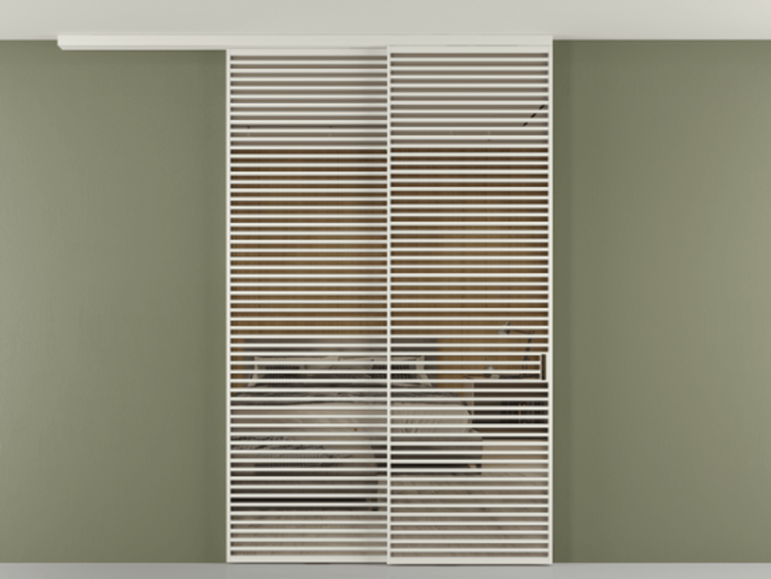 Перегородка Formato вдоль стены на потолок телескопик синхро 2 АЛПР 040.07 Алюминий Белый Рефлективное бронзовое стекло "Stopsol", калёное, 6 мм. Скрытый короб БЕЛ Цена 488780 ₽ 1. Полотно 2 шт. (800/2100 мм)
2. Комплект установки раздвижной системы
3. Базовый комплект фурнитуры
4.Ручка RONDO
. Фабрика дверей Волховец 8 (800) 551 43 19 Перегородка Formato вдоль стены на потолок телескопик синхро 2 АЛПР 040.07 Алюминий Белый Рефлективное бронзовое стекло "Stopsol", калёное, 6 мм Цена 488780 ₽ | Volhovec