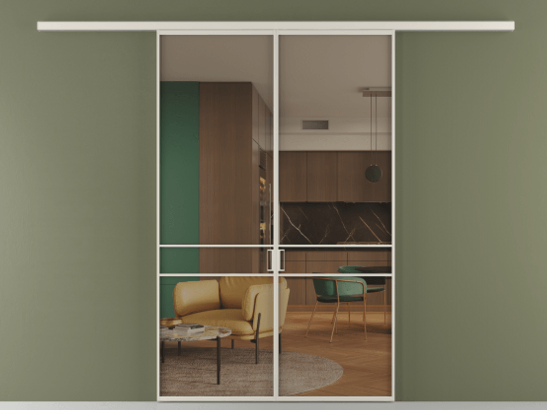 Перегородка Formato вдоль стены 2 створки АЛПР 040.02 Алюминий облачно-серый Прозрачное бронзовое стекло, триплекс. Цена 233000 ₽ 1. Полотно 2 шт. (800/2100 мм)
2. Комплект установки раздвижной системы
3. Базовый комплект фурнитуры
4.Ручка RONDO
. Фабрика дверей Волховец 8 (800) 551 43 19 Перегородка Formato вдоль стены 2 створки АЛПР 040.02 Алюминий облачно-серый Прозрачное бронзовое стекло, триплекс Цена 233000 ₽ | Volhovec