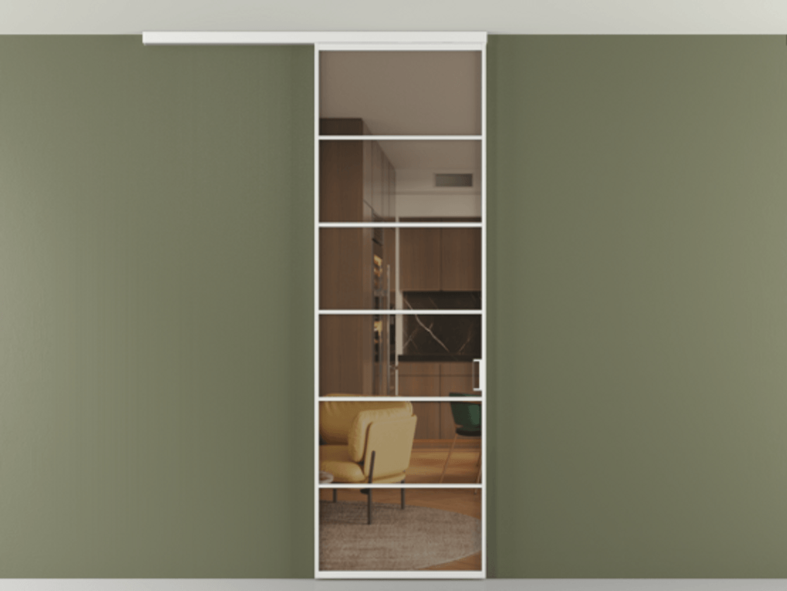 Перегородка Формато вдоль стены на потолок 1 створка АЛПР 040.04 Алюминий белоснежный Прозрачное бронзовое стекло, триплекс. Цена 107852 ₽ 1. Полотно 2 шт. (800/2100 мм)
2. Комплект установки раздвижной системы
3. Базовый комплект фурнитуры
4.Ручка Рондо. Фабрика дверей Волховец 8 (800) 551 43 19 Перегородка Формато вдоль стены на потолок 1 створка АЛПР 040.04 Алюминий белоснежный Прозрачное бронзовое стекло, триплекс Цена 107852 ₽ | Volhovec