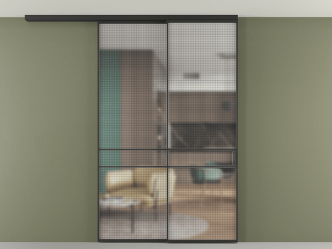 Перегородка Formato вдоль стены на потолок телескопик синхро 2 АЛПР 040.02 Алюминий Черный Декоративное стекло с сеткой "Mesh silver", триплекс. Скрытый короб ЧЕР Цена 312100 ₽ 1. Полотно 2 шт. (800/2100 мм)
2. Комплект установки раздвижной системы
3. Базовый комплект фурнитуры
4.Ручка RONDO
. Фабрика дверей Волховец 8 (800) 551 43 19 Перегородка Formato вдоль стены на потолок телескопик синхро 2 АЛПР 040.02 Алюминий Черный Декоративное стекло с сеткой "Mesh silver", триплекс Цена 312100 ₽ | Volhovec