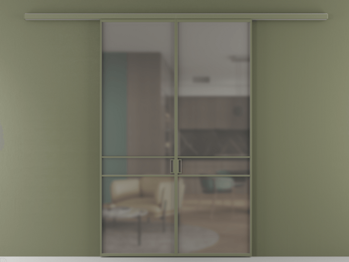 Перегородка Формато вдоль стены 2 створки АЛПР 040.02 Алюминий оливковый тёмный Сатинированное серое стекло, триплекс. Цена 195450 ₽ 1. Полотно 2 шт. (800/2100 мм)
2. Комплект установки раздвижной системы
3. Базовый комплект фурнитуры
4.Ручка Рондо. Фабрика дверей Волховец 8 (800) 551 43 19 Перегородка Формато вдоль стены 2 створки АЛПР 040.02 Алюминий оливковый тёмный Сатинированное серое стекло, триплекс Цена 195450 ₽ | Volhovec