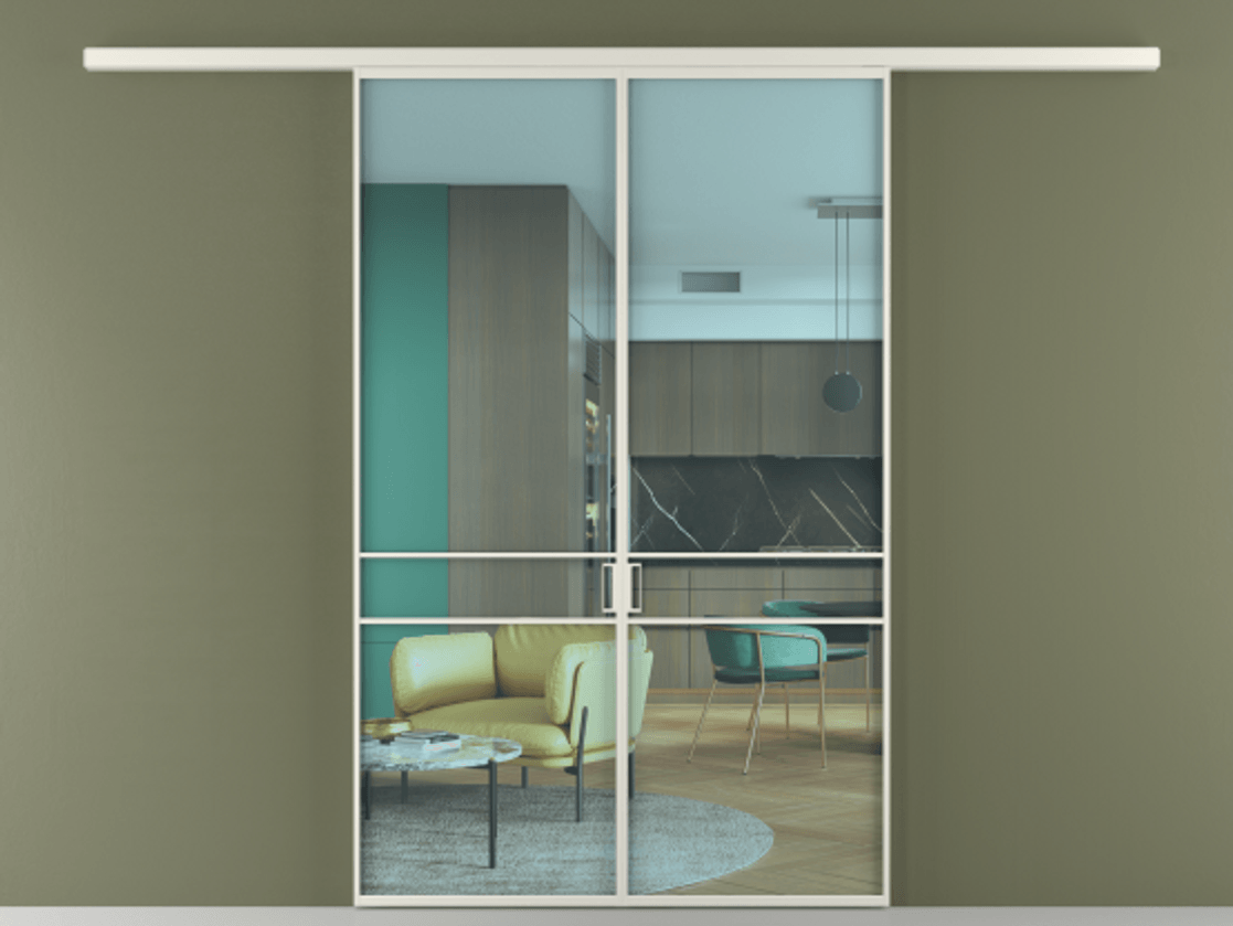 Перегородка Formato вдоль стены 2 створки АЛПР 040.02 Алюминий Белый Прозрачное голубое стекло, триплекс. Скрытый короб БЕЛ Цена 39605300 so'm 1. Полотно 2 шт. (800/2100 мм)
2. Комплект установки раздвижной системы
3. Базовый комплект фурнитуры
4.Ручка RONDO
. Фабрика дверей Волховец 8 (800) 551 43 19 Перегородка Formato вдоль стены 2 створки АЛПР 040.02 Алюминий Белый Прозрачное голубое стекло, триплекс Цена 39605300 so'm | Volhovec