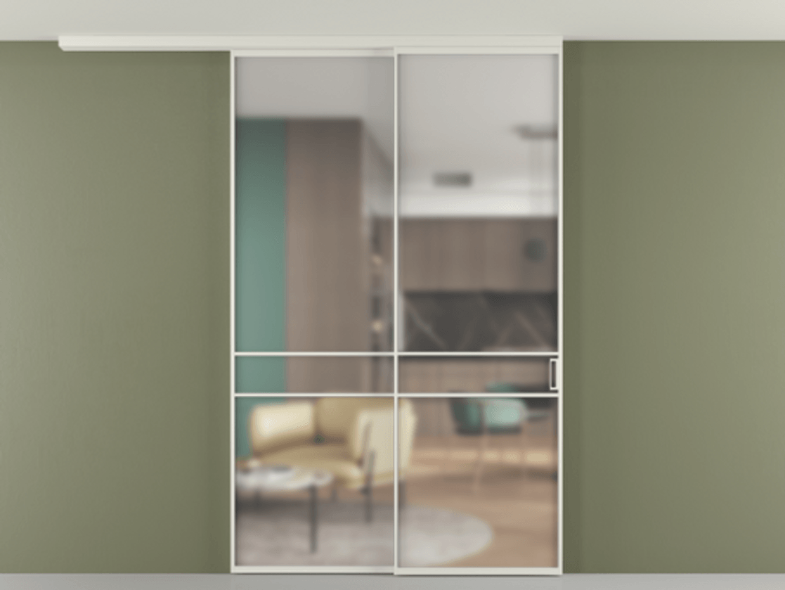 Перегородка Formato вдоль стены на потолок телескопик синхро 2 АЛПР 040.02 Алюминий Белый Сатинированное стекло "Matelux Crystal Vision", калёное, 6 мм, матовое, каленое 6 мм. Скрытый короб БЕЛ Цена 295180 ₽ 1. Полотно 2 шт.  (800/2100 мм)
2. Комплект установки раздвижной системы
3. Базовый комплект фурнитуры
4.Ручка RONDO
. Фабрика дверей Волховец 8 (800) 551 43 19  Перегородка Formato вдоль стены на потолок телескопик синхро 2 АЛПР 040.02 Алюминий Белый Сатинированное стекло "Matelux Crystal Vision", калёное, 6 мм, матовое, каленое 6 мм Цена 295180 ₽ | Volhovec