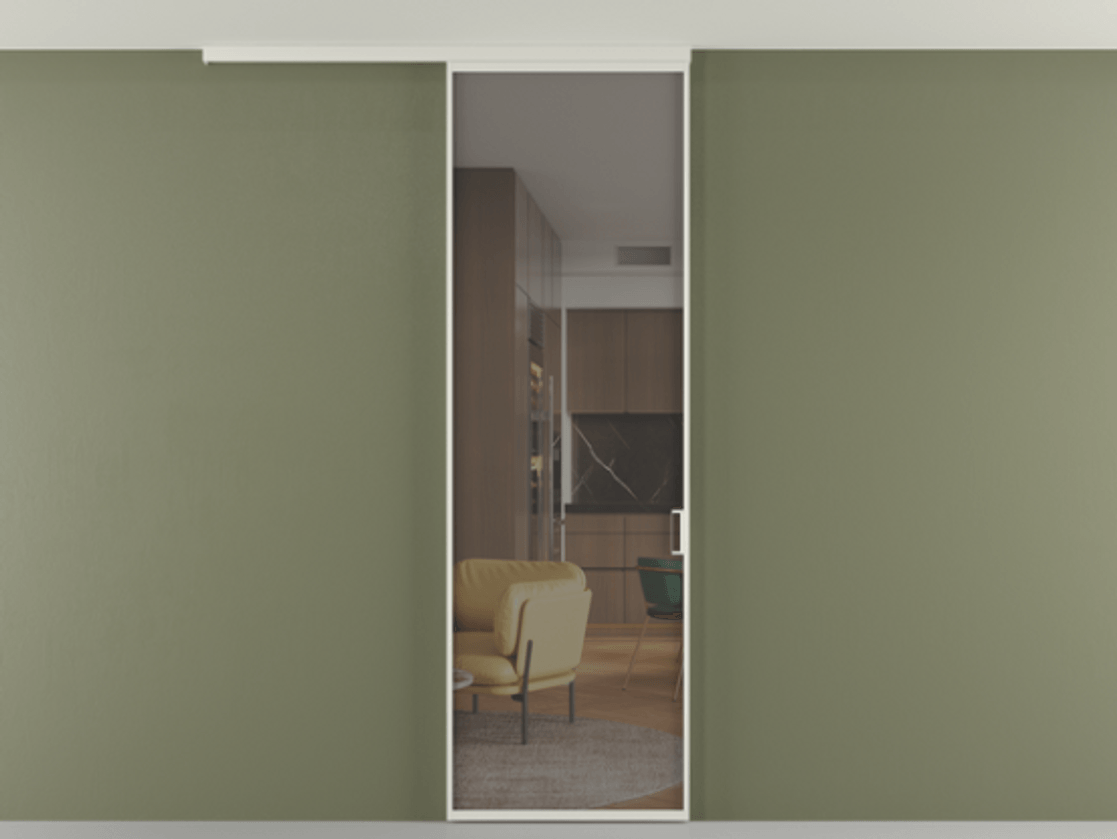 Перегородка Formato вдоль стены на потолок одностворчатая АЛПР 040.01 Алюминий Белый Прозрачное серое стекло, триплекс. Скрытый короб БЕЛ Цена 107130 ₽ 1. Полотно 2 шт. (800/2100 мм)
2. Комплект установки раздвижной системы
3. Базовый комплект фурнитуры
4.Ручка RONDO
. Фабрика дверей Волховец 8 (800) 551 43 19 Перегородка Formato вдоль стены на потолок одностворчатая АЛПР 040.01 Алюминий Белый Прозрачное серое стекло, триплекс Цена 107130 ₽ | Volhovec