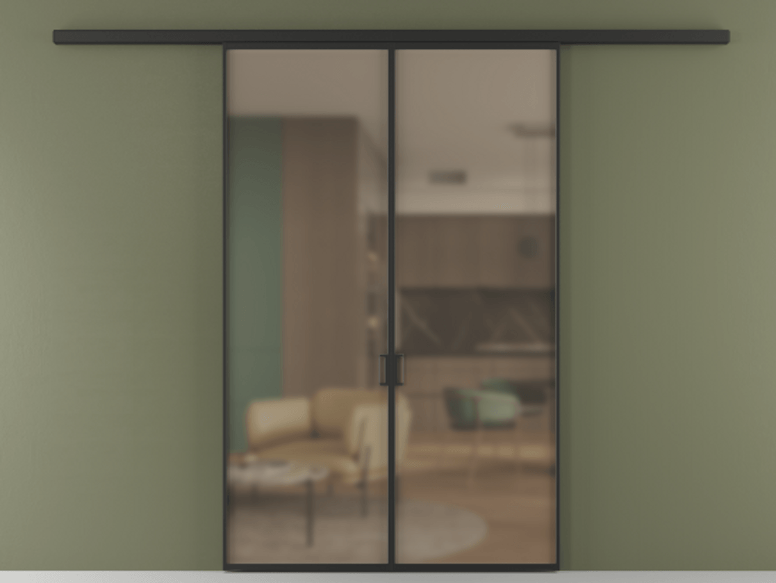 Перегородка Formato вдоль стены 2 створки АЛПР 040.01 Алюминий Черный Сатинированное бронзовое стекло, триплекс. Скрытый короб ЧЕР Цена 213300 ₽ 1. Полотно 2 шт. (800/2100 мм)
2. Комплект установки раздвижной системы
3. Базовый комплект фурнитуры
4.Ручка RONDO
. Фабрика дверей Волховец 8 (800) 551 43 19 Перегородка Formato вдоль стены 2 створки АЛПР 040.01 Алюминий Черный Сатинированное бронзовое стекло, триплекс Цена 213300 ₽ | Volhovec