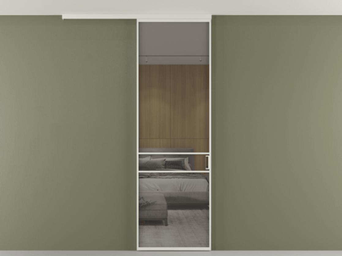 Перегородка Formato вдоль стены на потолок одностворчатая АЛПР 040.02 Алюминий Белый Рефлективное серое стекло "Stopsol", калёное. Скрытый короб БЕЛ Цена 120850 ₽ 1. Полотно 2 шт. (800/2100 мм)
2. Комплект установки раздвижной системы
3. Базовый комплект фурнитуры
4.Ручка RONDO
. Фабрика дверей Волховец 8 (800) 551 43 19 Перегородка Formato вдоль стены на потолок одностворчатая АЛПР 040.02 Алюминий Белый Рефлективное серое стекло "Stopsol", калёное Цена 120850 ₽ | Volhovec