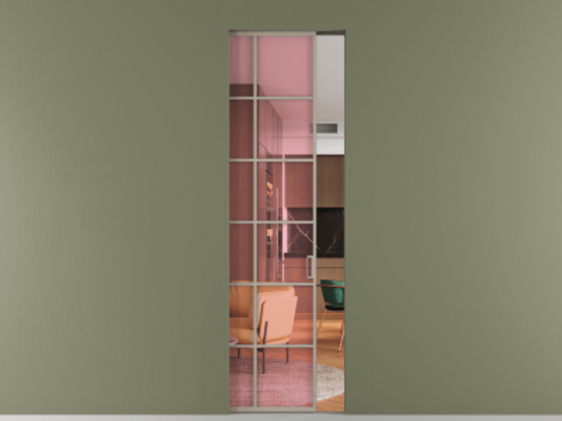 Перегородка Formato скрытый пенал 1 створка АЛПР 040.05 Алюминий бисквитный Прозрачное розовое стекло, триплекс. Цена 178200 ₽ . Фабрика дверей Волховец 8 (800) 551 43 19 Перегородка Formato скрытый пенал 1 створка АЛПР 040.05 Алюминий бисквитный Прозрачное розовое стекло, триплекс Цена 178200 ₽ | Volhovec