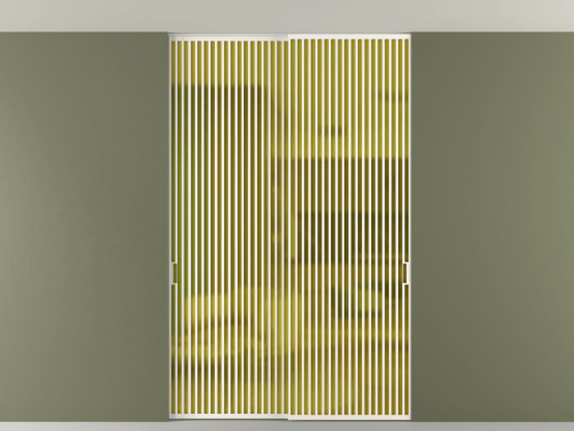 Перегородка Формато внутри проёма скрытое крепление в потолок 2 створки АЛПР 040.06 Алюминий пудровый белый Сатинированное жёлтое стекло, триплекс. Цена 409915 ₽ 1. Полотно 2 шт. (800/2100 мм)
2. Комплект установки раздвижной системы
3. Базовый комплект фурнитуры
4. Ручка Рондо. Фабрика дверей Волховец 8 (800) 551 43 19 Перегородка Формато внутри проёма скрытое крепление в потолок 2 створки АЛПР 040.06 Алюминий пудровый белый Сатинированное жёлтое стекло, триплекс Цена 409915 ₽ | Volhovec