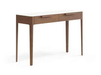 Мебель Консоль Piega 2 ящика. Цвет Дуб каштановый матовый. Материал Массив дуба матовый. Коллекция Консоль Piega 2 ящика. Фото. Мебель Консоль Piega 2 ящика. Цвет Дуб каштановый матовый. Материал Массив дуба матовый. Коллекция Консоль Piega 2 ящика. Картинка.