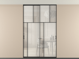 Алюминевая перегородка vntp2_4 ЧЕР. Цвет Алюминий Черный. Материал Алюминий. Коллекция Перегородка Mosaic внутри проёма двустворчатая со скрытым креплением в потолок. Фото. Алюминевая перегородка vntp2_4 ЧЕР. Цвет Алюминий Черный. Материал Алюминий. Коллекция Перегородка Mosaic внутри проёма двустворчатая со скрытым креплением в потолок. Картинка.