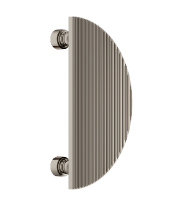 Ручки для межкомнатных дверей Ручка дверная Элеонора Курво. Цвет Полированный никель. Коллекция Элеонора Курво. Фото. Ручки для дверей Ручка дверная Элеонора Курво. Цвет Полированный никель. Коллекция Элеонора Курво. Картинка.