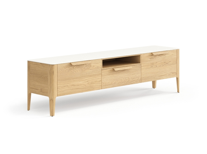 Мебель ТВ тумба Piega. Цвет Дуб соломенный матовый. Материал Массив дуба матовый. Коллекция ТВ тумба Piega. Фото. Мебель ТВ тумба Piega. Цвет Дуб соломенный матовый. Материал Массив дуба матовый. Коллекция ТВ тумба Piega. Картинка.